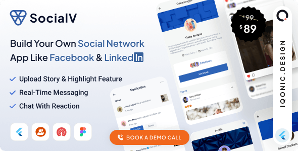 SocialV v6.12.0 - Social Network Flutter App with BuddyPress (WordPress) Backend