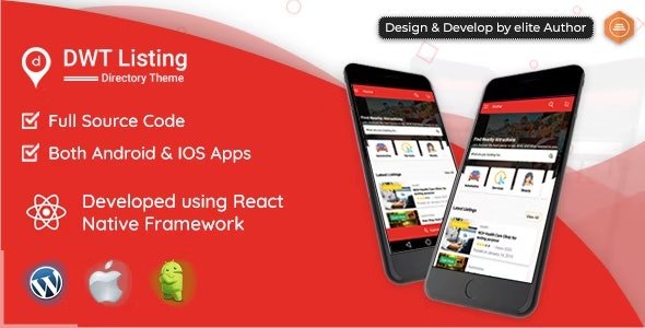 DWT Listing - Directory & Listing React Native App - v2.1.5