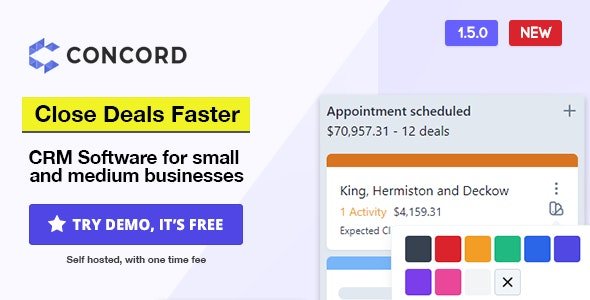 Concord v1.6.0 - Deals Management CRM