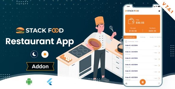 StackFood Multi Restaurant - Food Ordering Restaurant App v8.5
