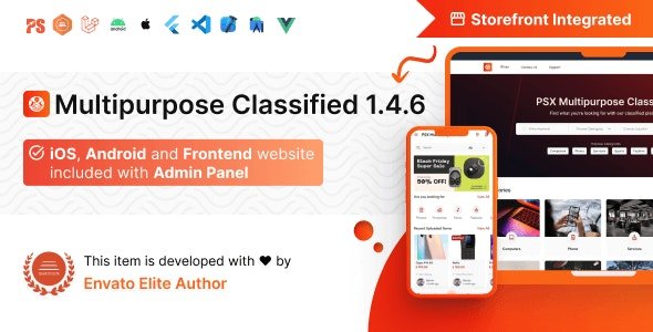 PSX v1.0.1 - Multipurpose Classified Flutter App with Laravel Admin Panel
