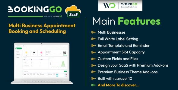 BookingGo SaaS v5.6 - Multi Business Appointment Booking and Scheduling - nulled