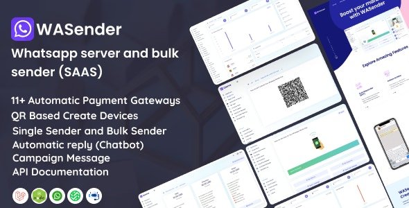 WhatSender v5.0 - Whatsapp server and bulk sender (SAAS) - nulled