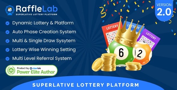 RaffleLab v1.1 - Superlative Lottery Platform - nulled