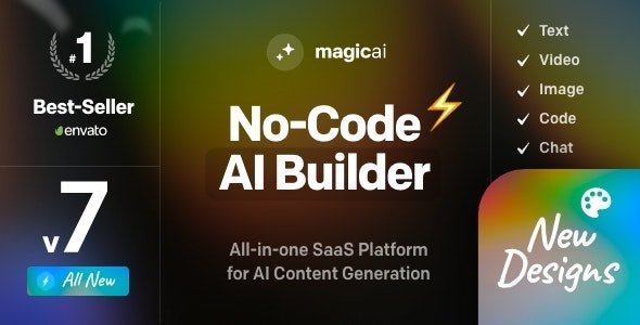 MagicAI v9.8 - OpenAI Content, Text, Image, Video, Chat, Voice, and Code Generator as SaaS - nulled